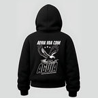 Moletom Canguru Sky Águia Feminino - Preto - Skyfit Monte Mor