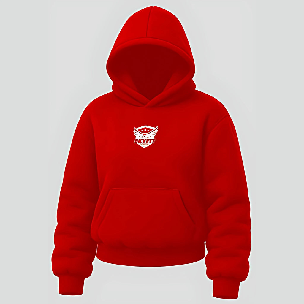 Moletom Canguru Sky Águia Feminino - Vermelho - Skyfit Monte Mor