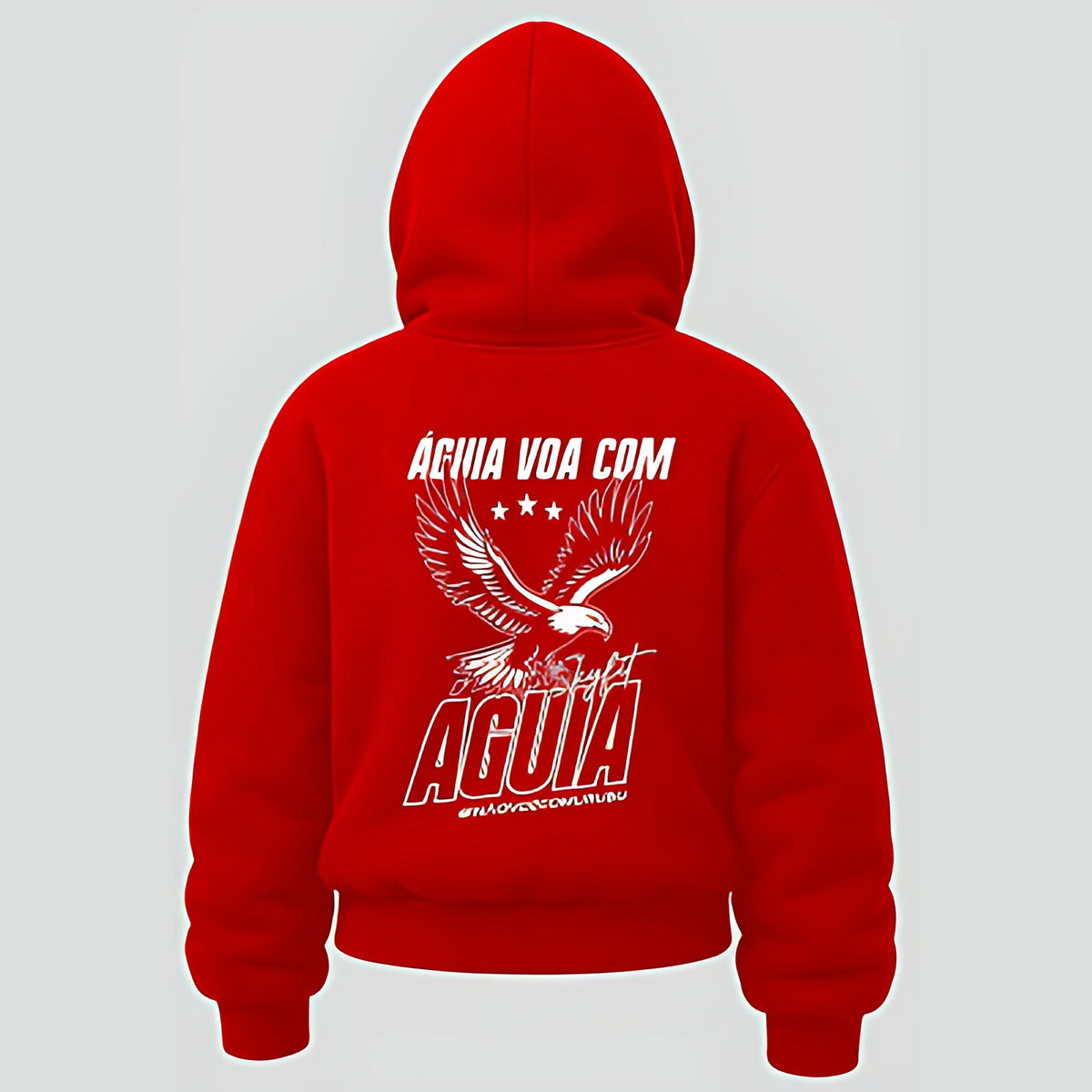 Moletom Canguru Sky Águia Feminino - Vermelho - Skyfit Monte Mor