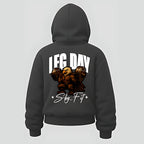 Moletom Canguru Leg day Feminino - Chumbo - Skyfit Monte Mor