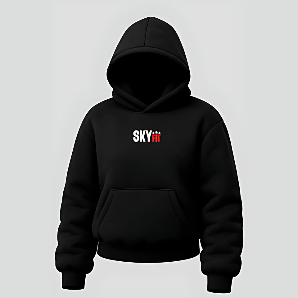 Moletom Canguru Sky Atlas Feminino - Preto - Skyfit Monte Mor