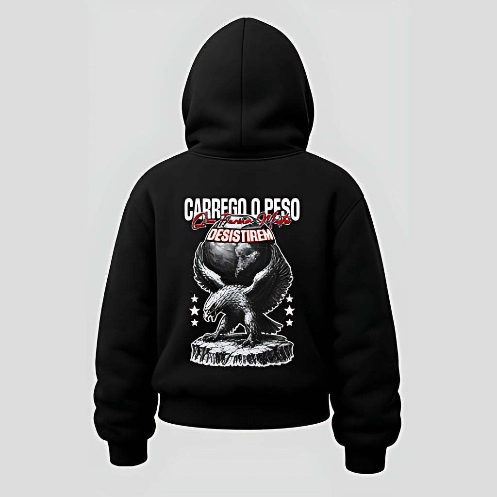 Moletom Canguru Sky Atlas Feminino - Preto - Skyfit Monte Mor