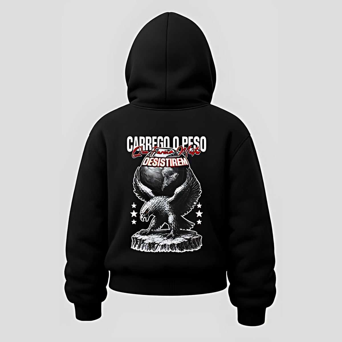 Moletom Canguru Sky Atlas Feminino - Preto - Skyfit Monte Mor