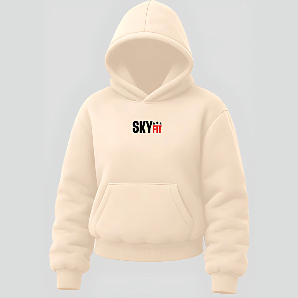 Moletom Canguru Sky Atlas Feminino - Off-white - Skyfit Monte Mor