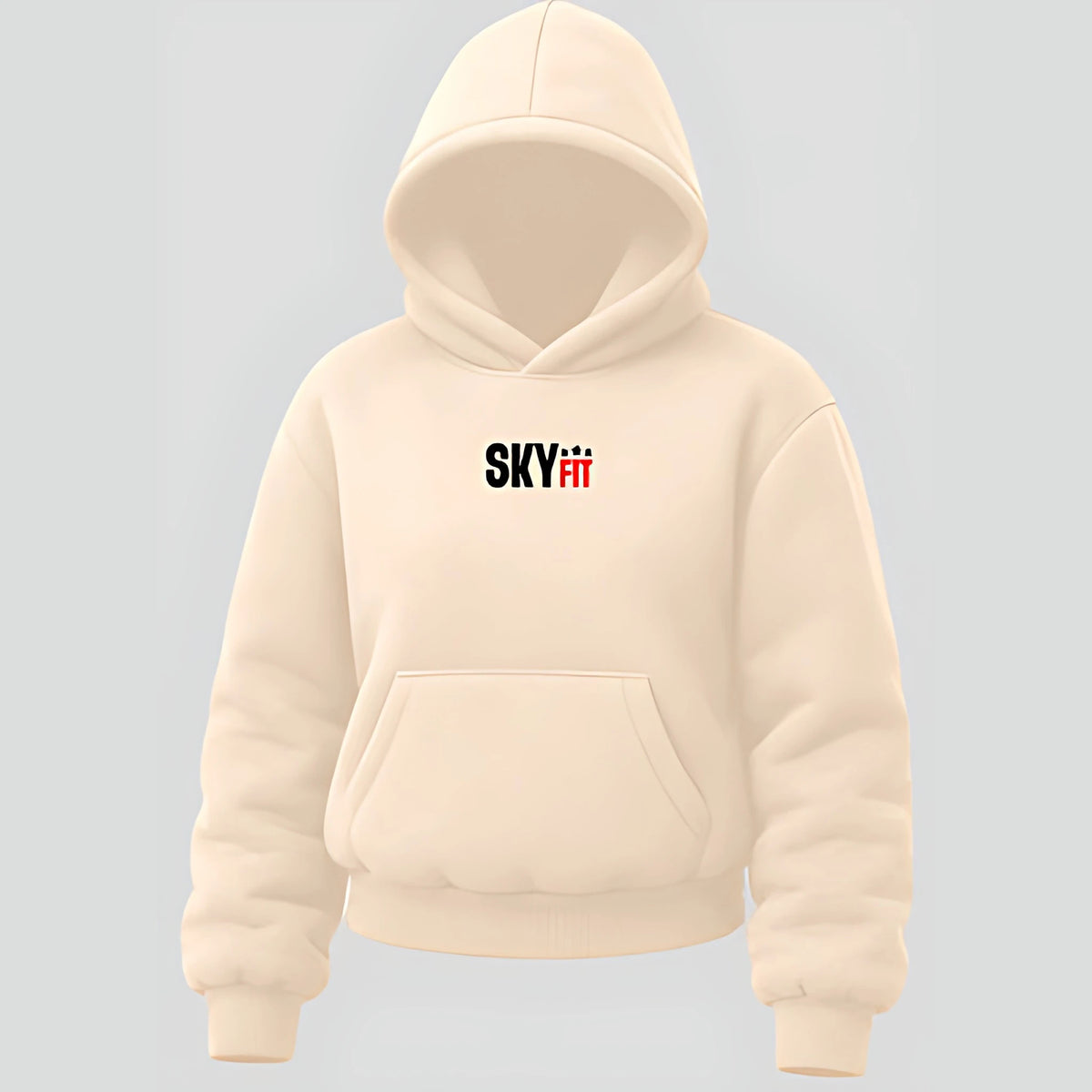 Moletom Canguru Sky Atlas Feminino - Off-white - Skyfit Monte Mor