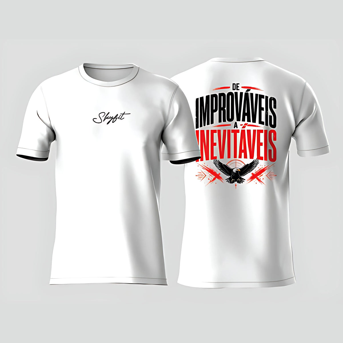Camiseta Tradicional Inevitáveis - Branco - Skyfit Monte Mor