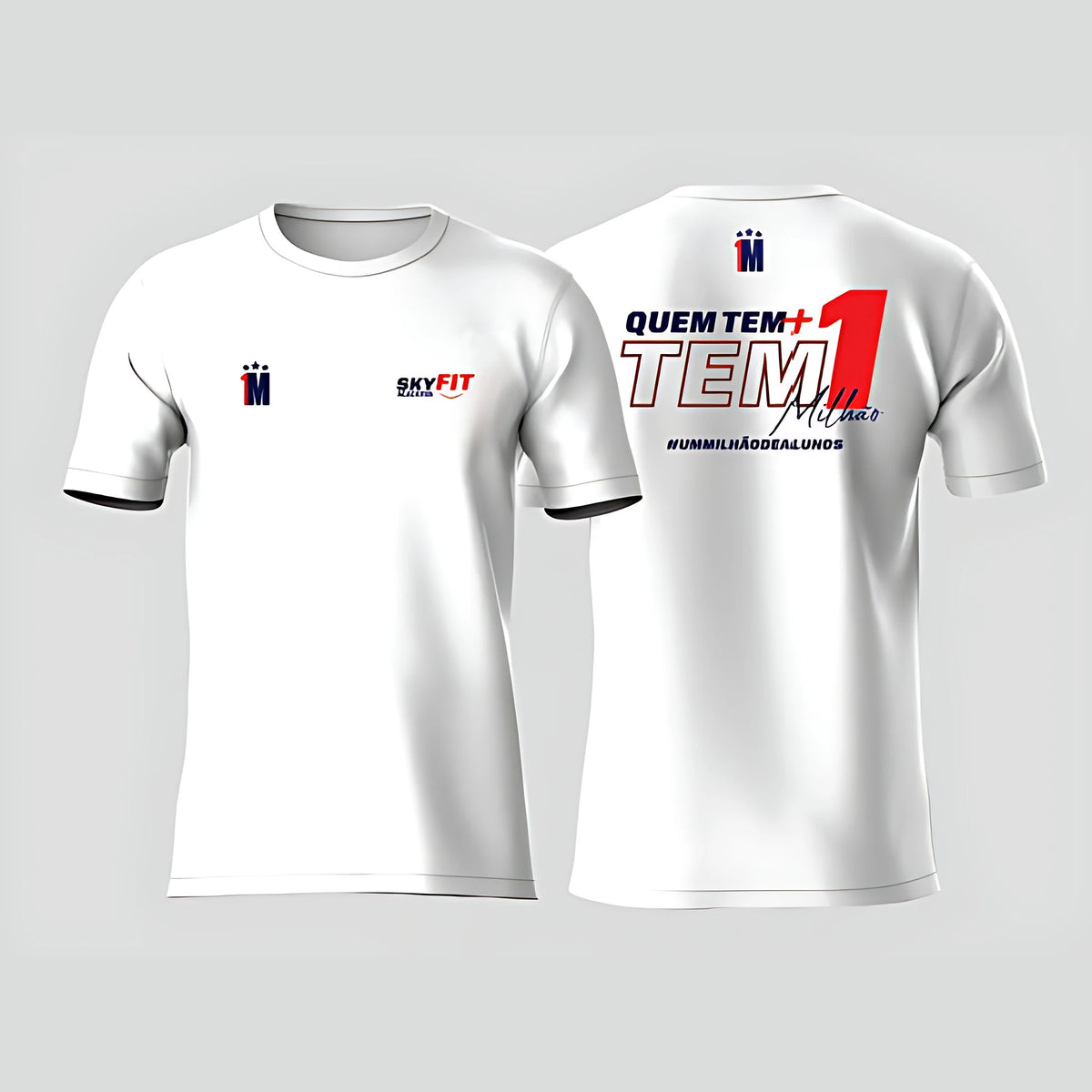Camiseta Tradicional 1 Milhão - Branco - Skyfit Monte Mor