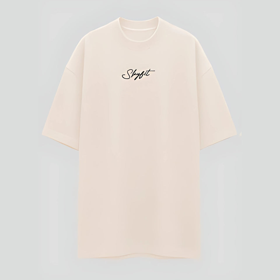 Camiseta Oversized Inevitáveis - Off White - Skyfit Monte Mor