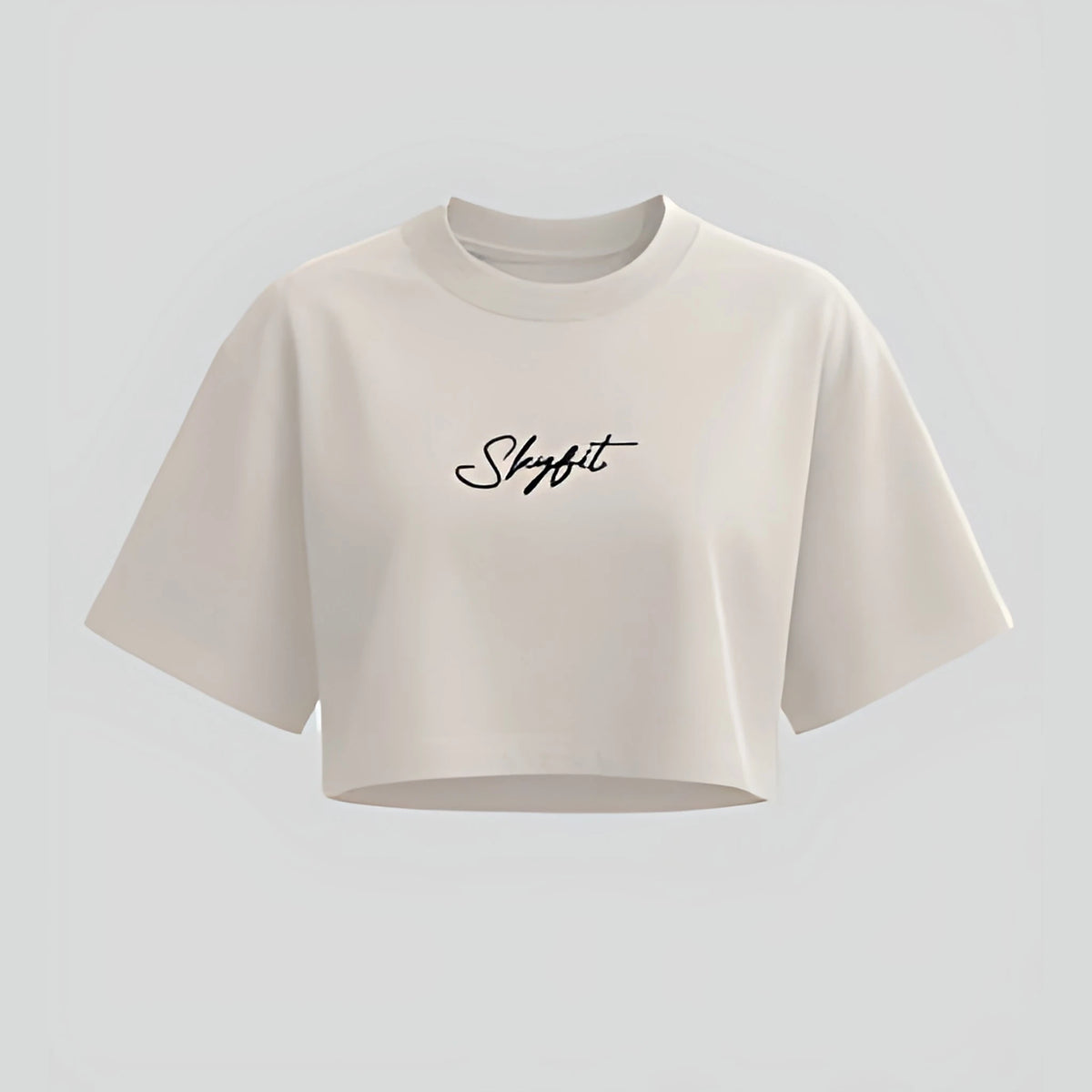 Cropped Oversized Inevitáveis - Off White - Skyfit Monte Mor