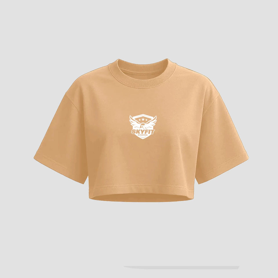 Cropped Oversized Skyfit College - Areia - Skyfit Monte Mor
