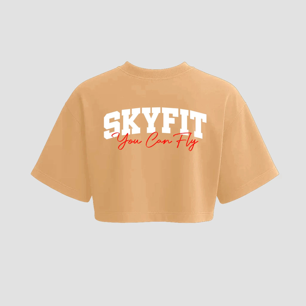 Cropped Oversized Skyfit College - Areia - Skyfit Monte Mor