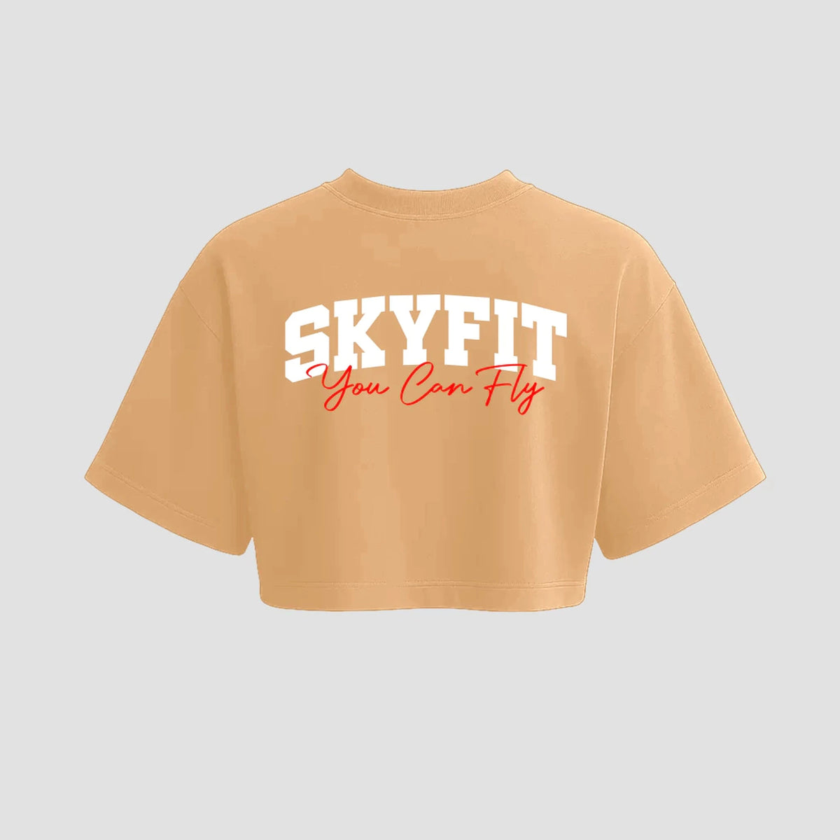 Cropped Oversized Skyfit College - Areia - Skyfit Monte Mor