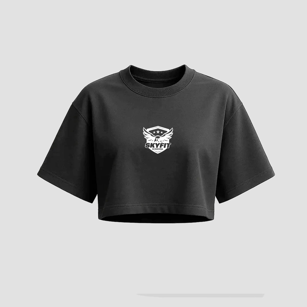 Cropped Oversized Skyfit Águia - Chumbo - Skyfit Monte Mor