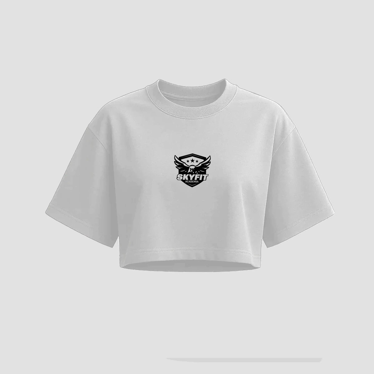 Cropped Oversized Skyfit Alunos - Branco - Skyfit Monte Mor