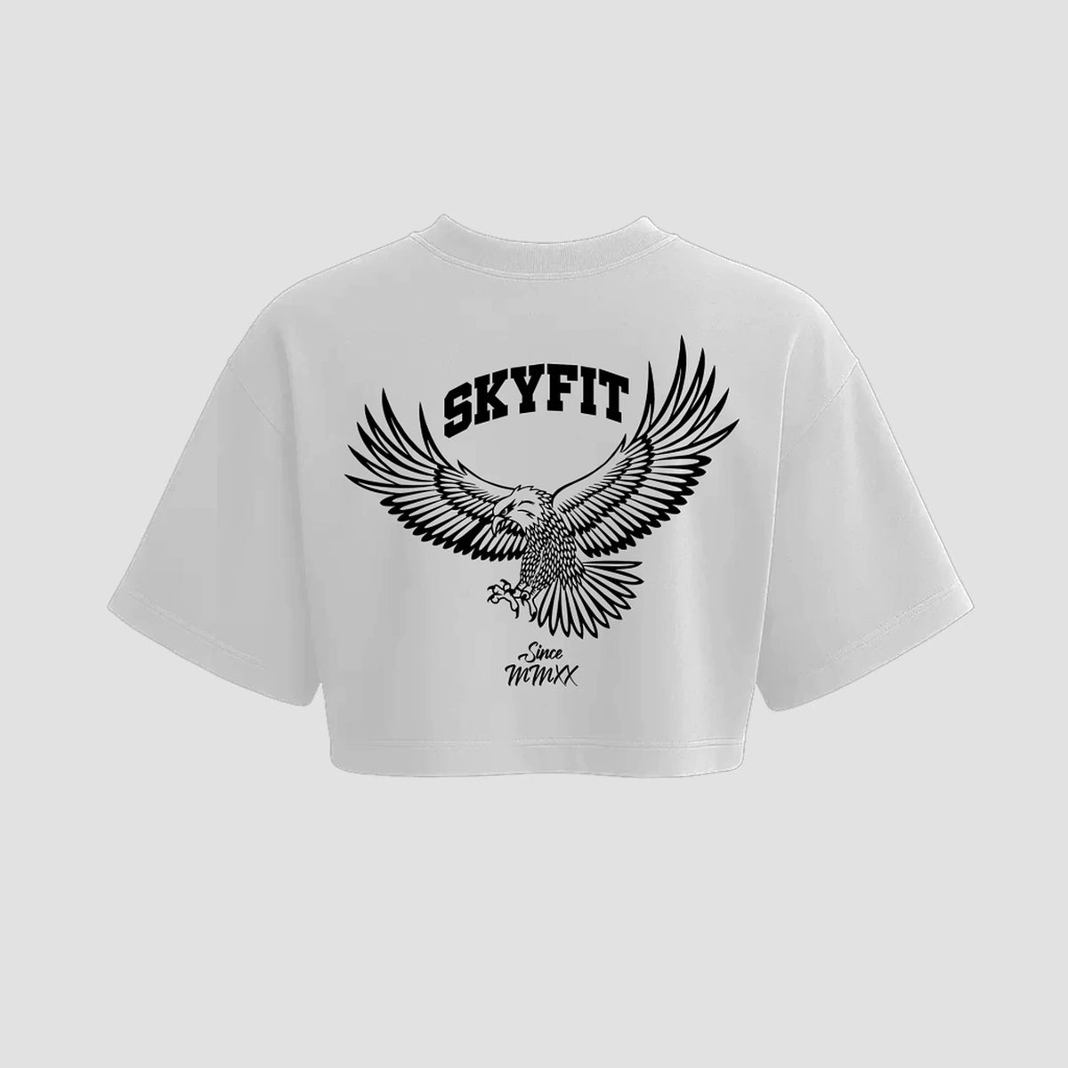 Cropped Oversized Skyfit Alunos - Branco - Skyfit Monte Mor