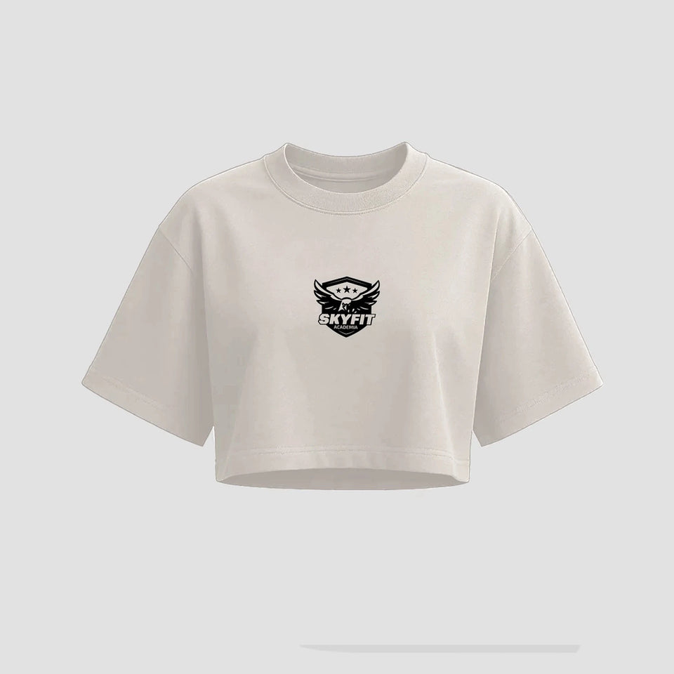 Cropped Oversized Skyfit Alunos - Off-White - Skyfit Monte Mor