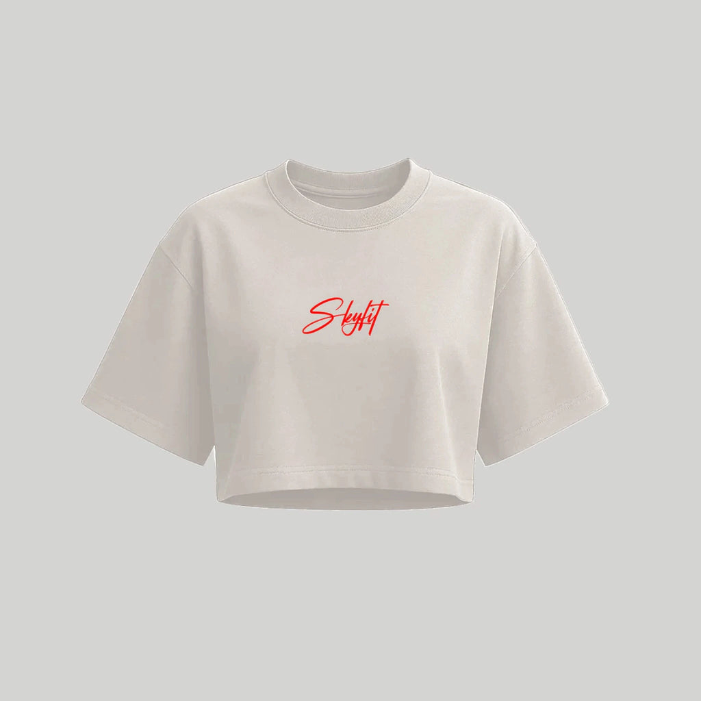 Cropped Oversized Skyfit Sign - Off-White - Skyfit Monte Mor