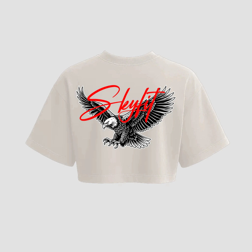 Cropped Oversized Skyfit Sign - Off-White - Skyfit Monte Mor