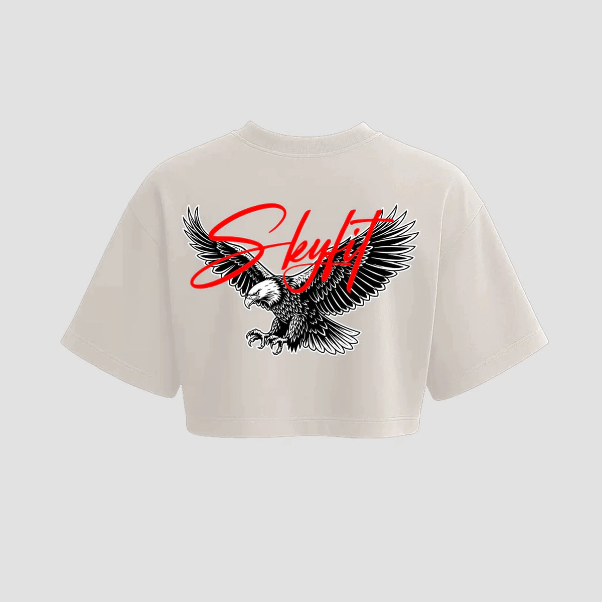Cropped Oversized Skyfit Sign - Off-White - Skyfit Monte Mor