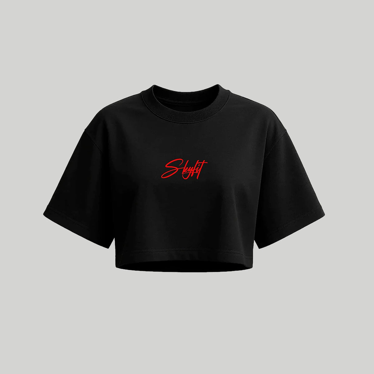 Cropped Oversized Skyfit Sign - Preto - Skyfit Monte Mor