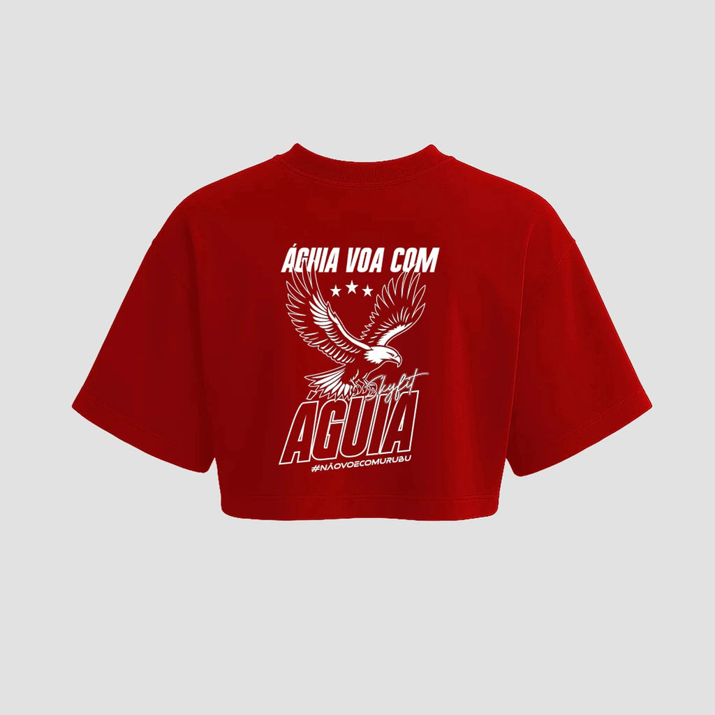 Cropped Oversized Skyfit Águia - Vermelho - Skyfit Monte Mor