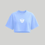 Cropped Oversized Skyfit Águia - Azul Claro