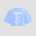 Cropped Oversized Skyfit Águia - Azul Claro - Skyfit Monte Mor