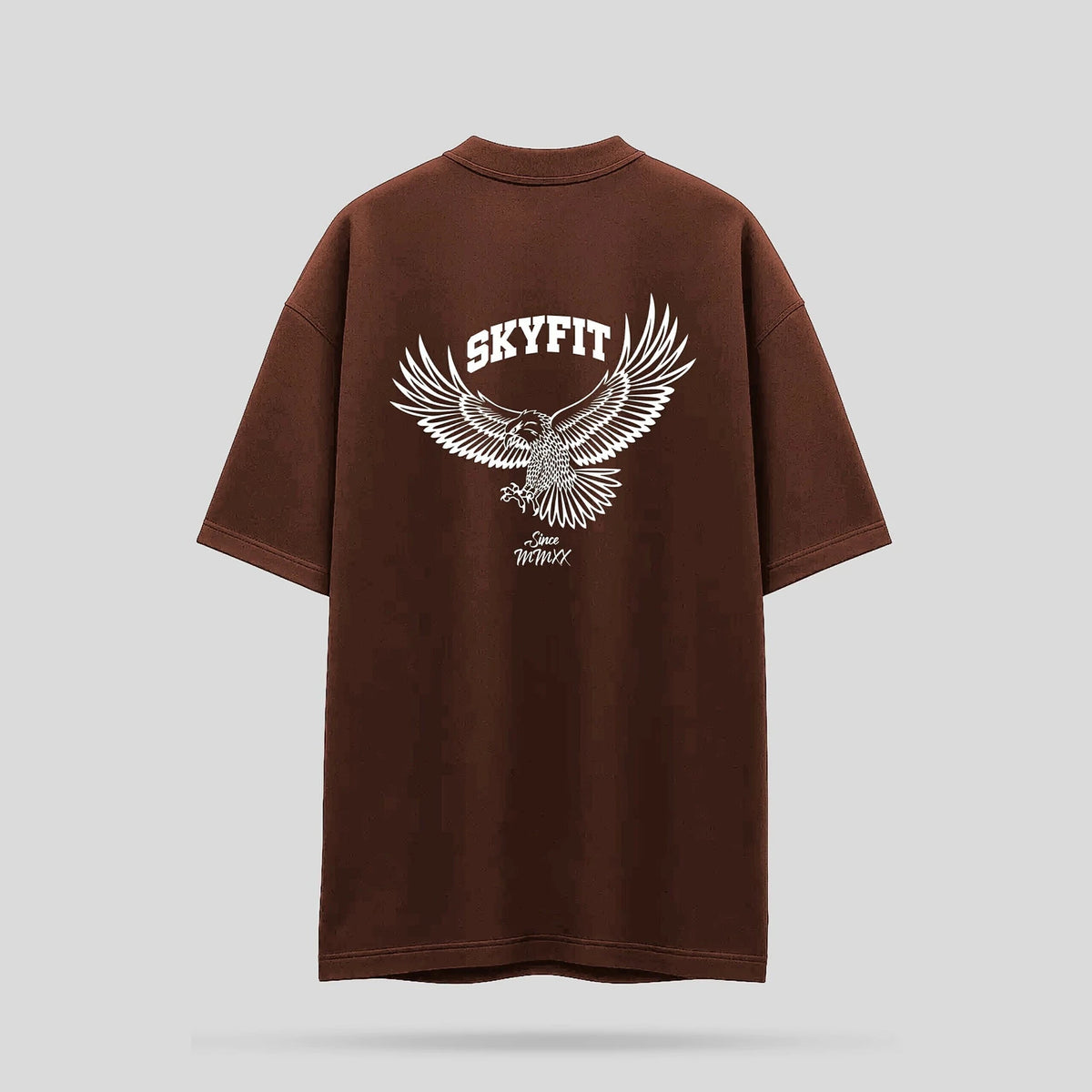Camiseta Oversized Skyfit Alunos - Marrom - Skyfit Monte Mor