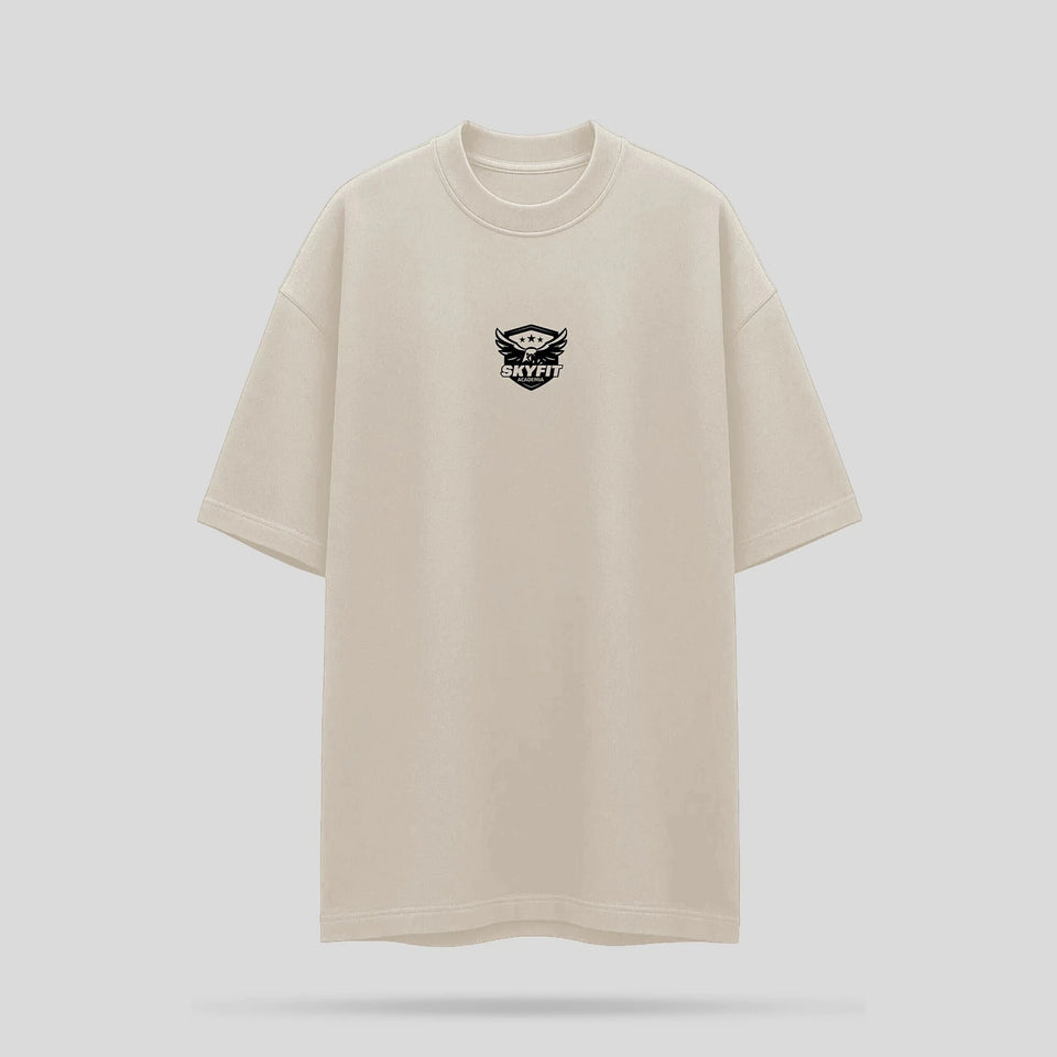 Camiseta Oversized Skyfit Alunos - Off White - Skyfit Monte Mor