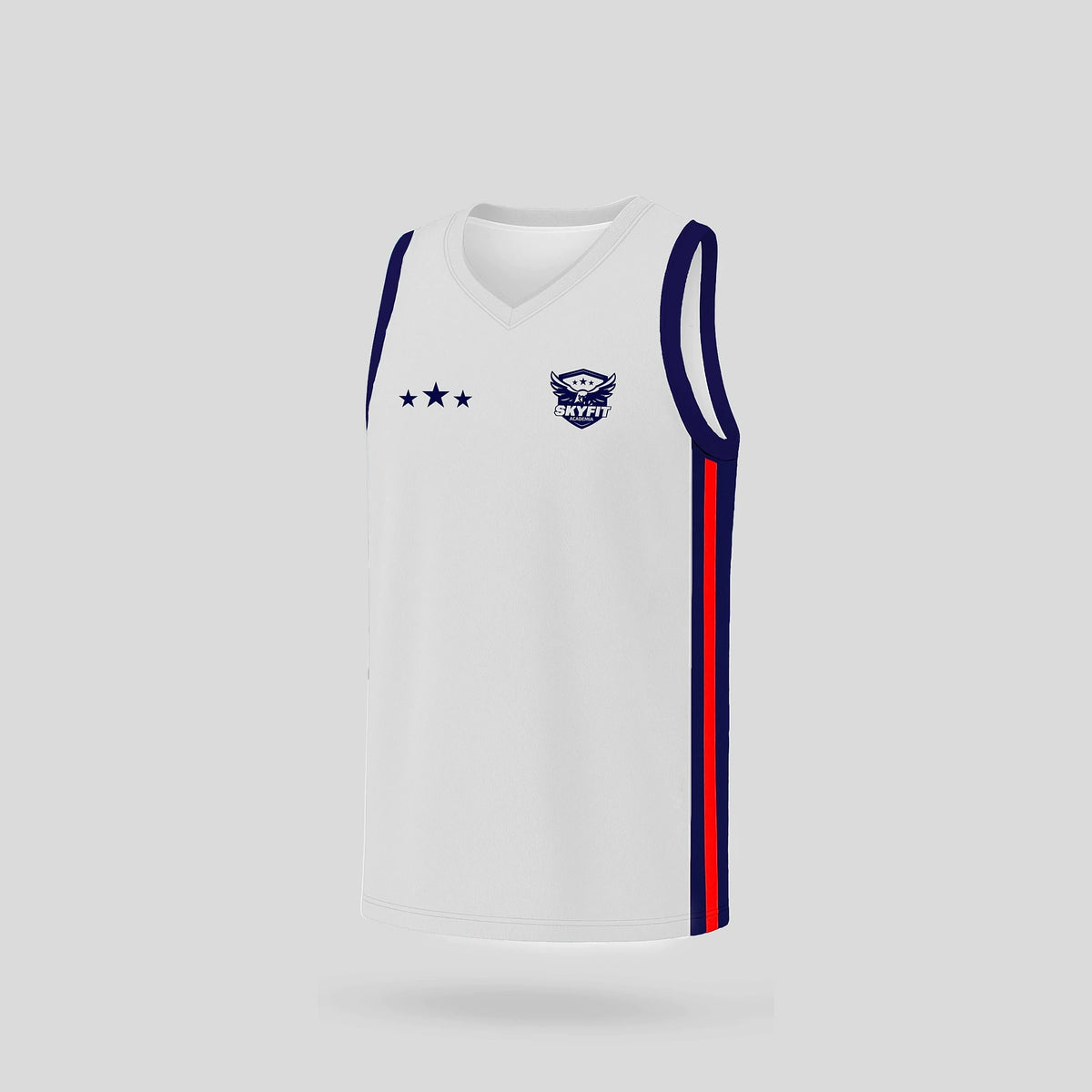 Regata Basquete Skyfit Alunos - Branco - Skyfit Monte Mor