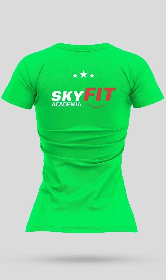 Camiseta Tradicional Babylook - Verde Neon